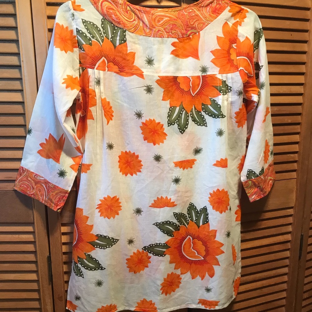 Blue Plate Colorful BOHO Tunic - Picture 2 of 8